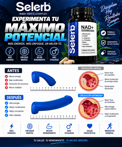 Selerb NAD+ 2x1 Aumenta tu rendimiento desde el 1 dia