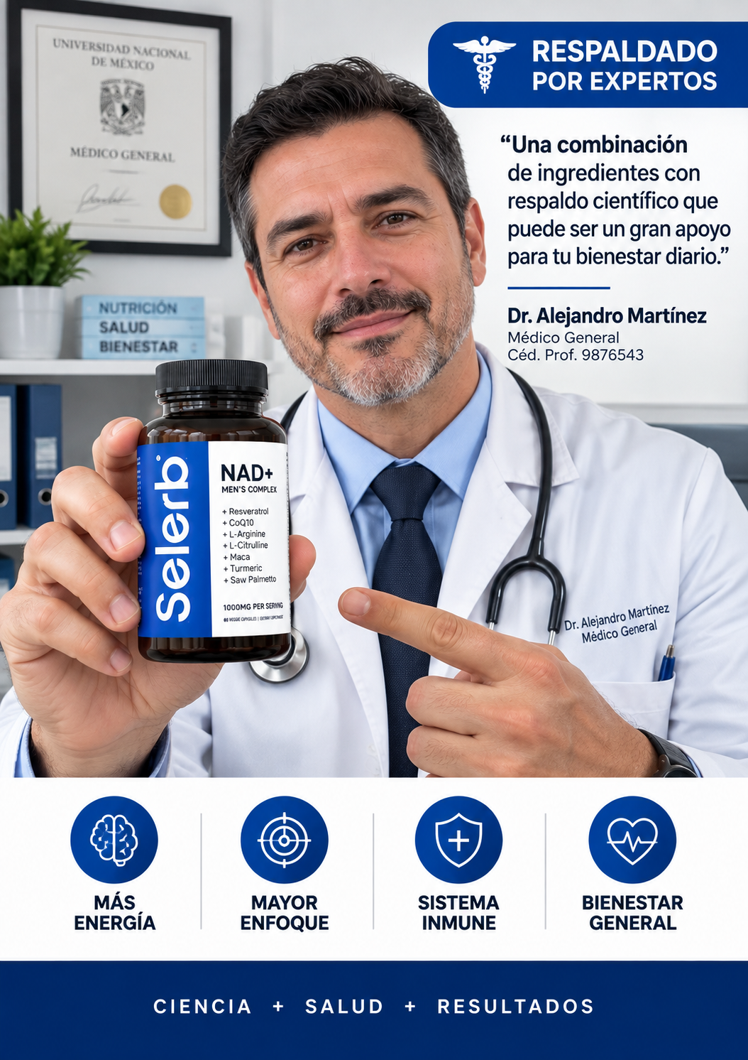 Selerb NAD+ 2x1 Aumenta tu rendimiento desde el 1 dia